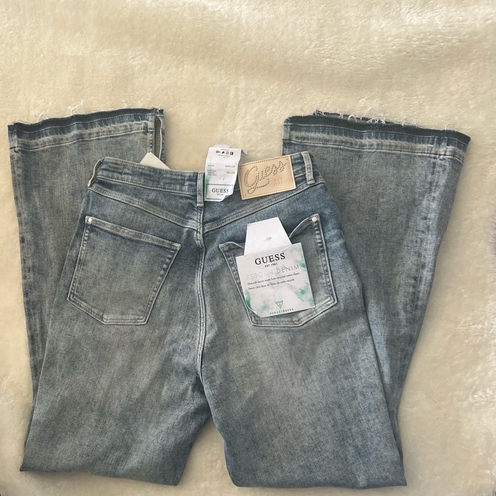 Guess Boot High Pop 70s Split Jeans - Picture 10 of 12
